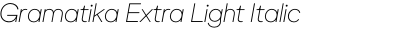 Gramatika Extra Light Italic